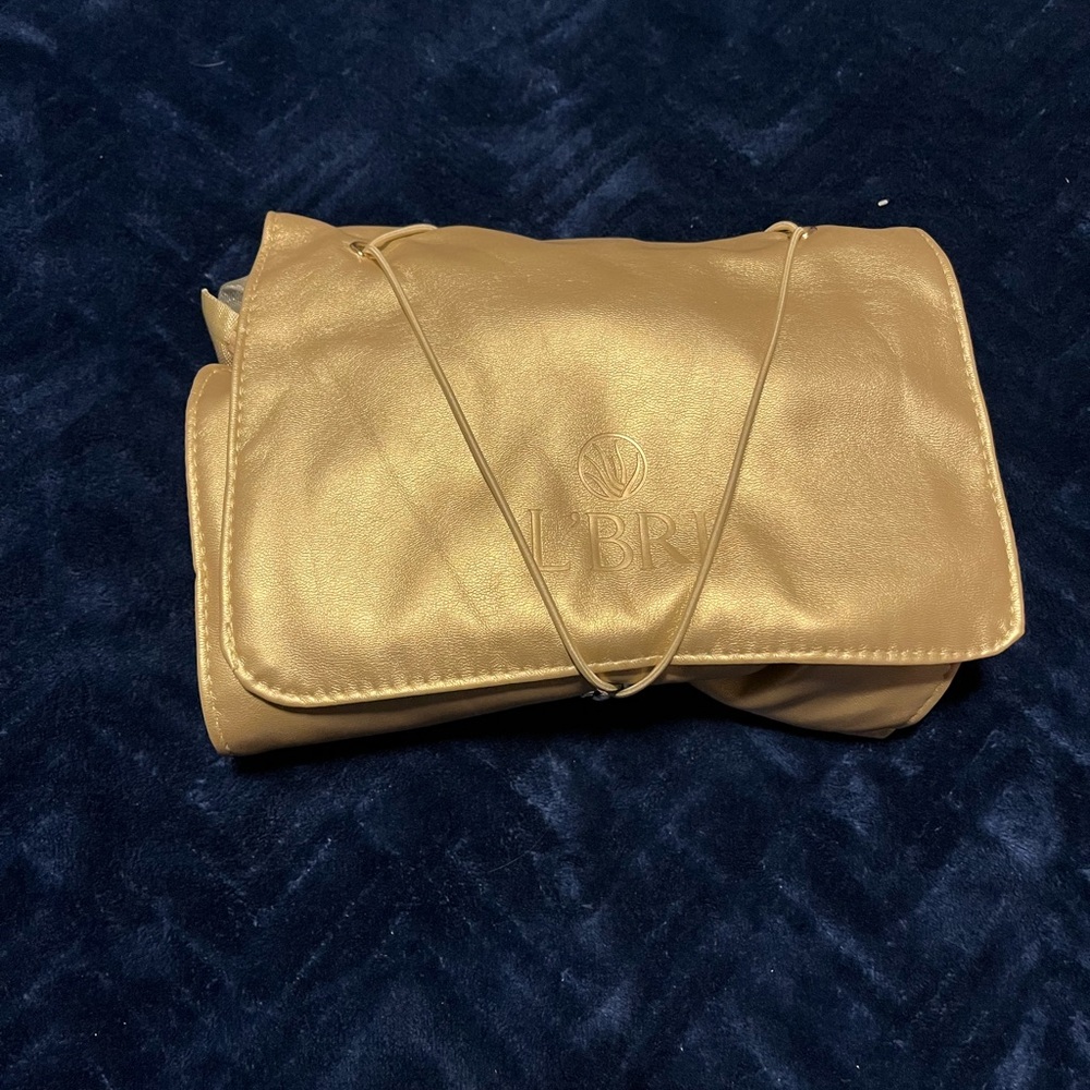 L’BRI Gold Women's Foldup Cosmetic Bag